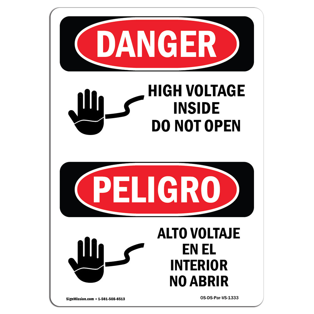 High Voltage Inside Do Not Open