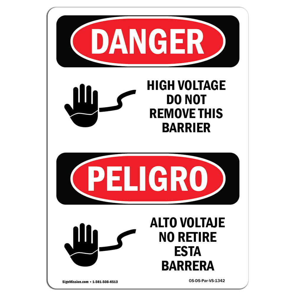 High Voltage Do Not Remove This Barrier