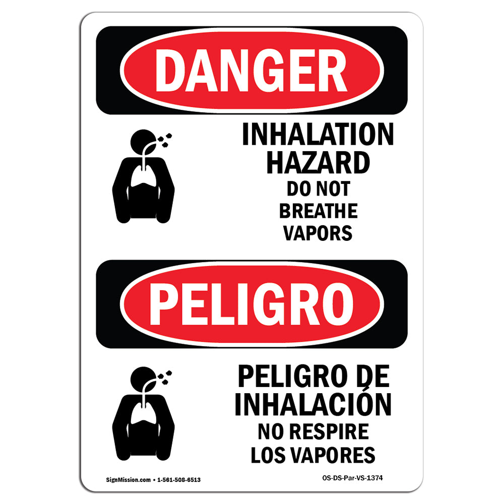 Inhalation Hazard Do Not Breathe Vapors