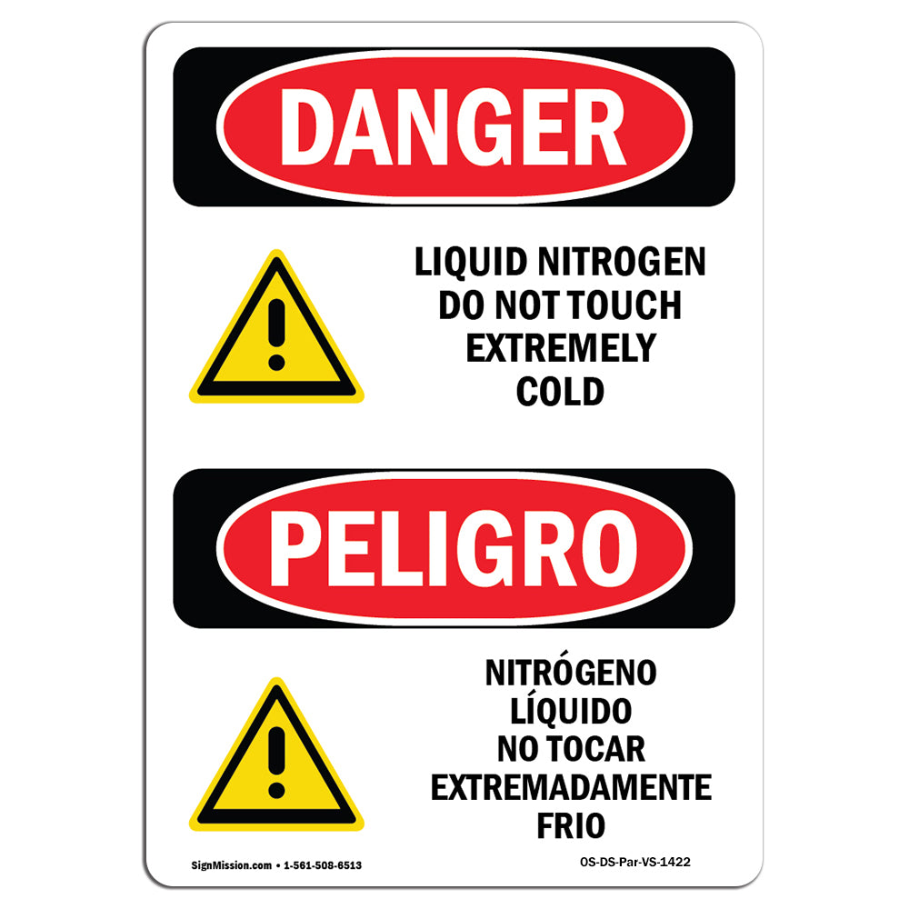 Liquid Nitrogen Do Not Touch Extremely Cold