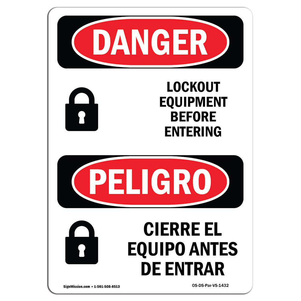 Lockout Equipment Before Entering