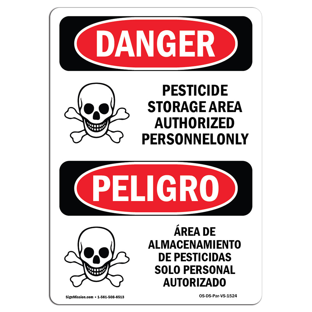 Pesticide Storage Area Spanish