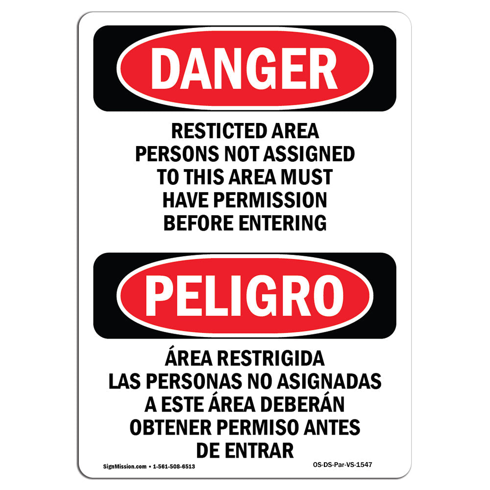 Restricted Area Persons Not Assigned