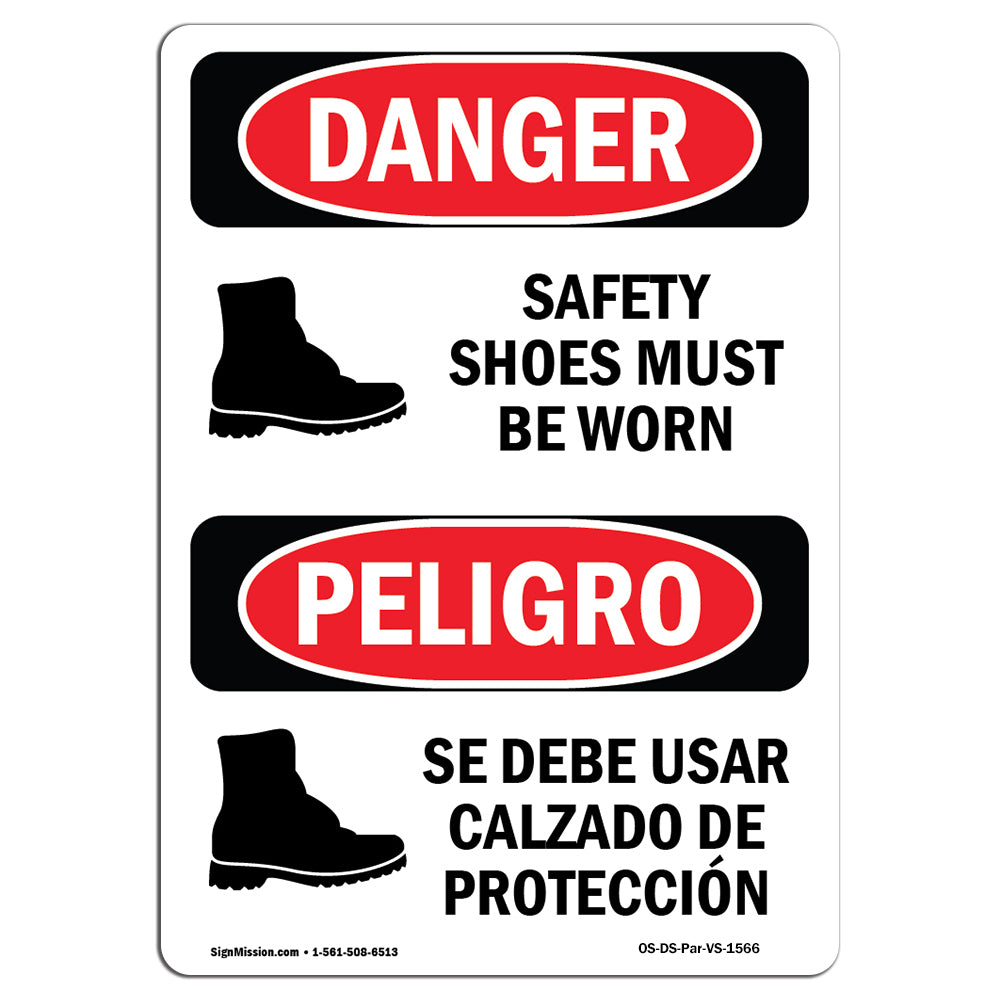 Safety Shoes Must Be Worn