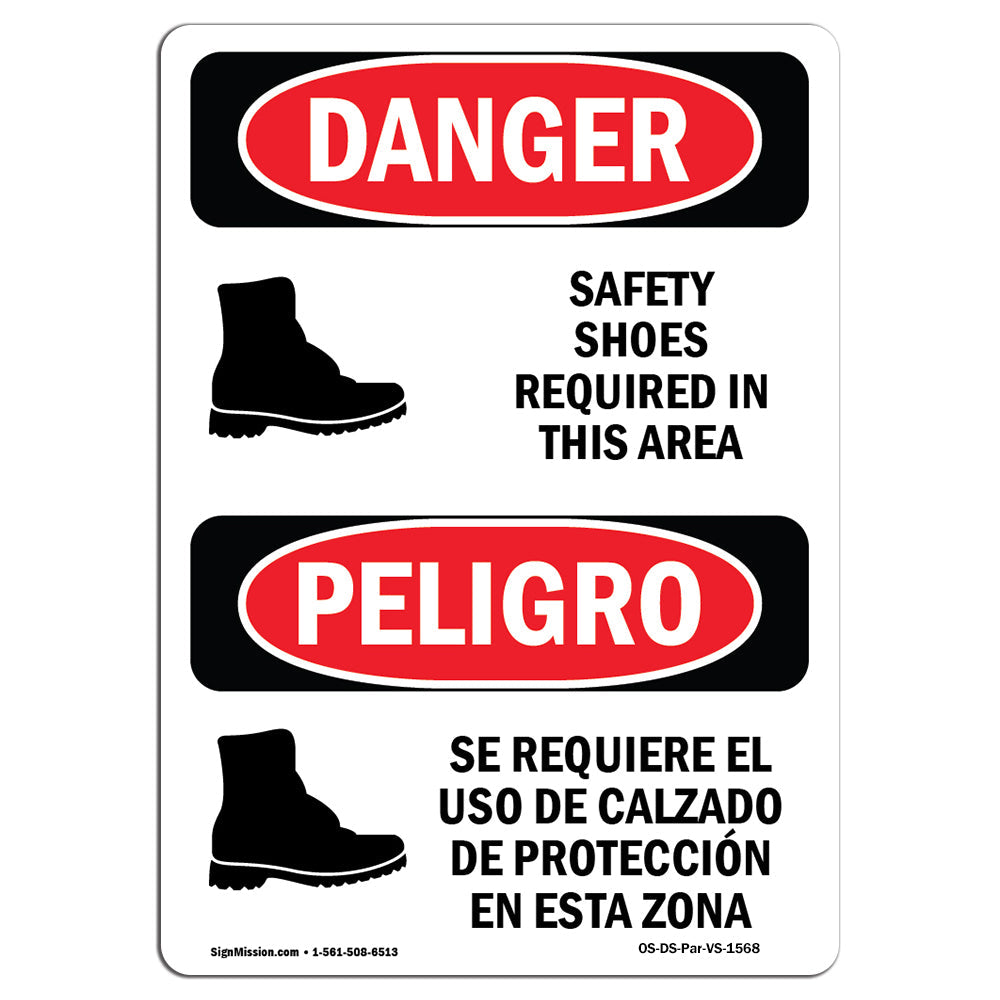 Safety Shoes Required Area Symbol