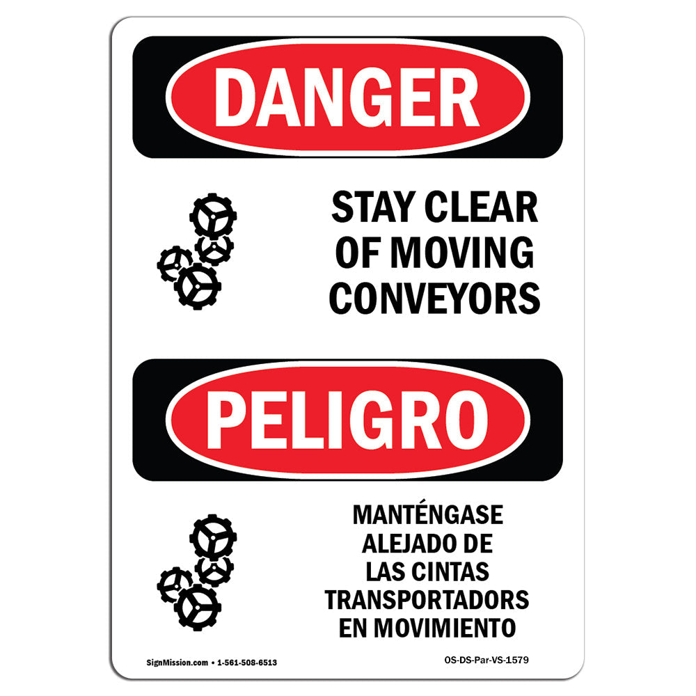 Stay Clear Of Moving Conveyors