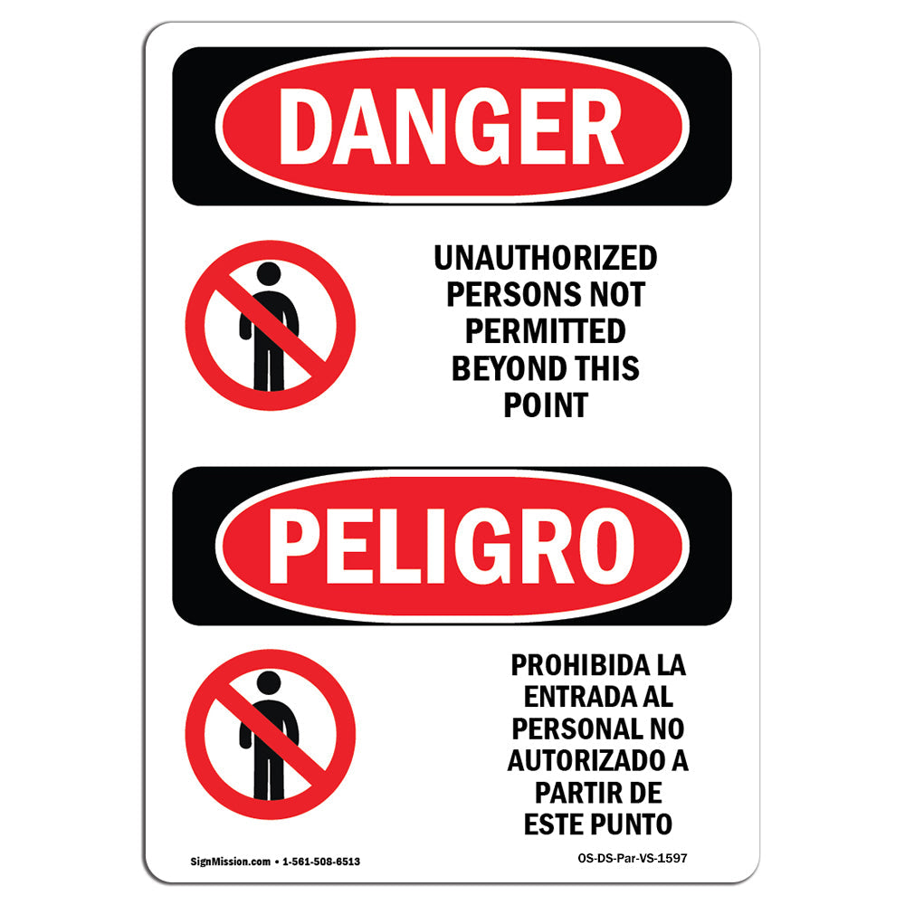 Unauthorized Persons Not Permitted Beyond