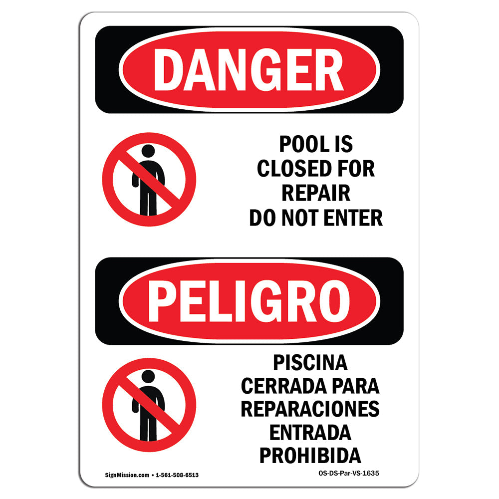 Pool Is Closed For Repair Do Not Enter