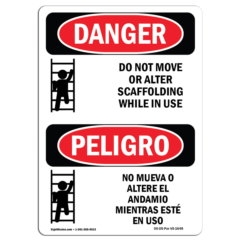Do Not Move Or Alter Scaffolding