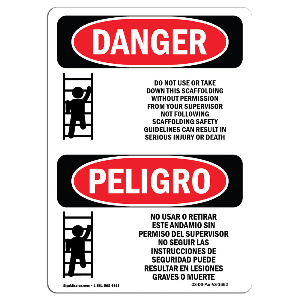 Do Not Use Or Take Down This Scaffolding