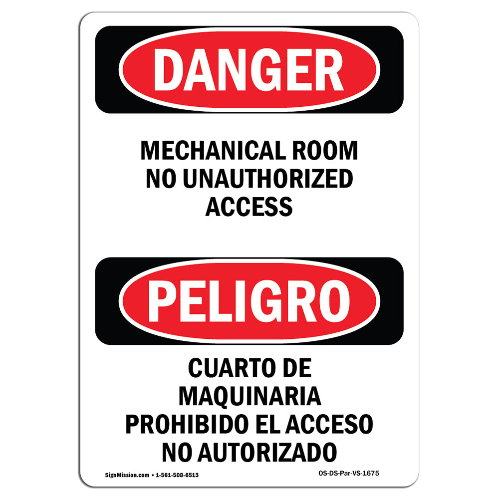 Mechanical Room No Unauthorized Access