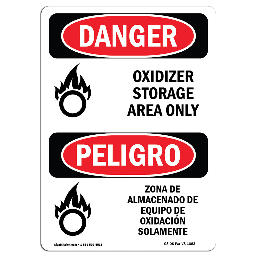 Oxidizer Storage Area Only
