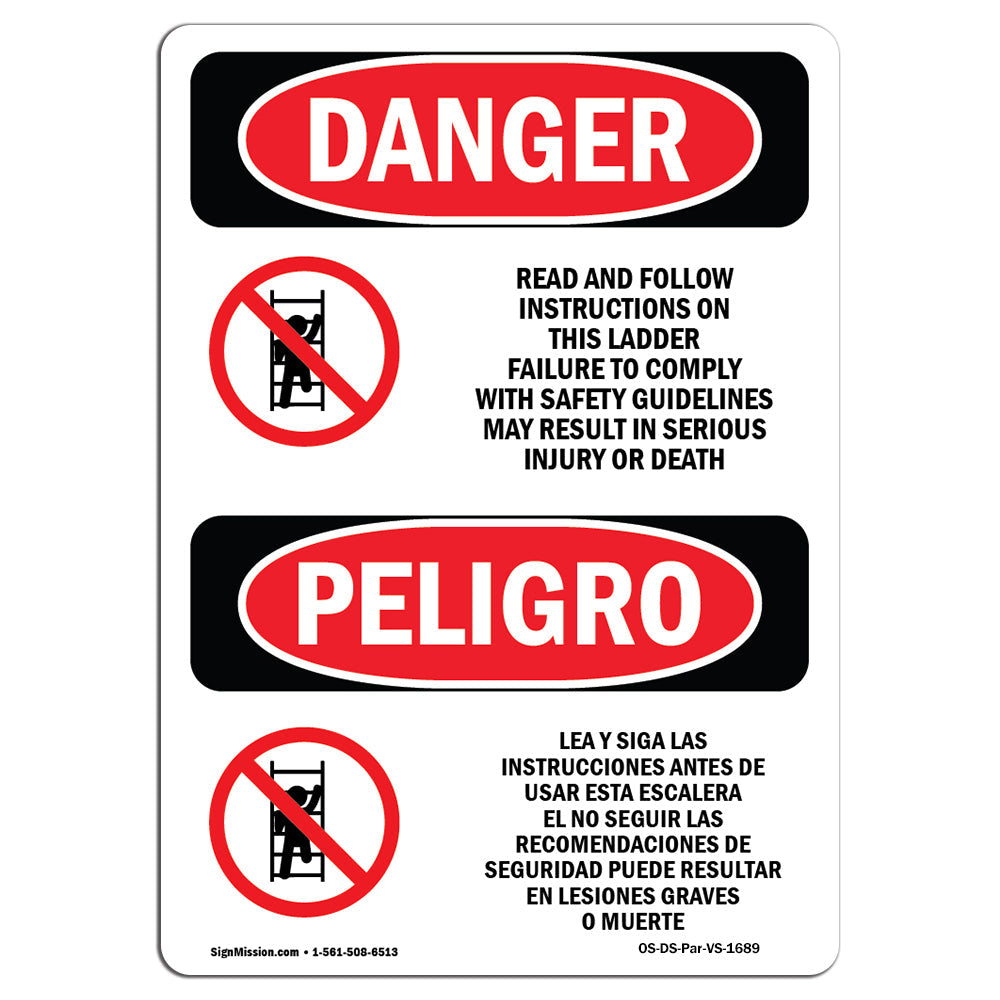 Read And Follow Instructions On This Ladder