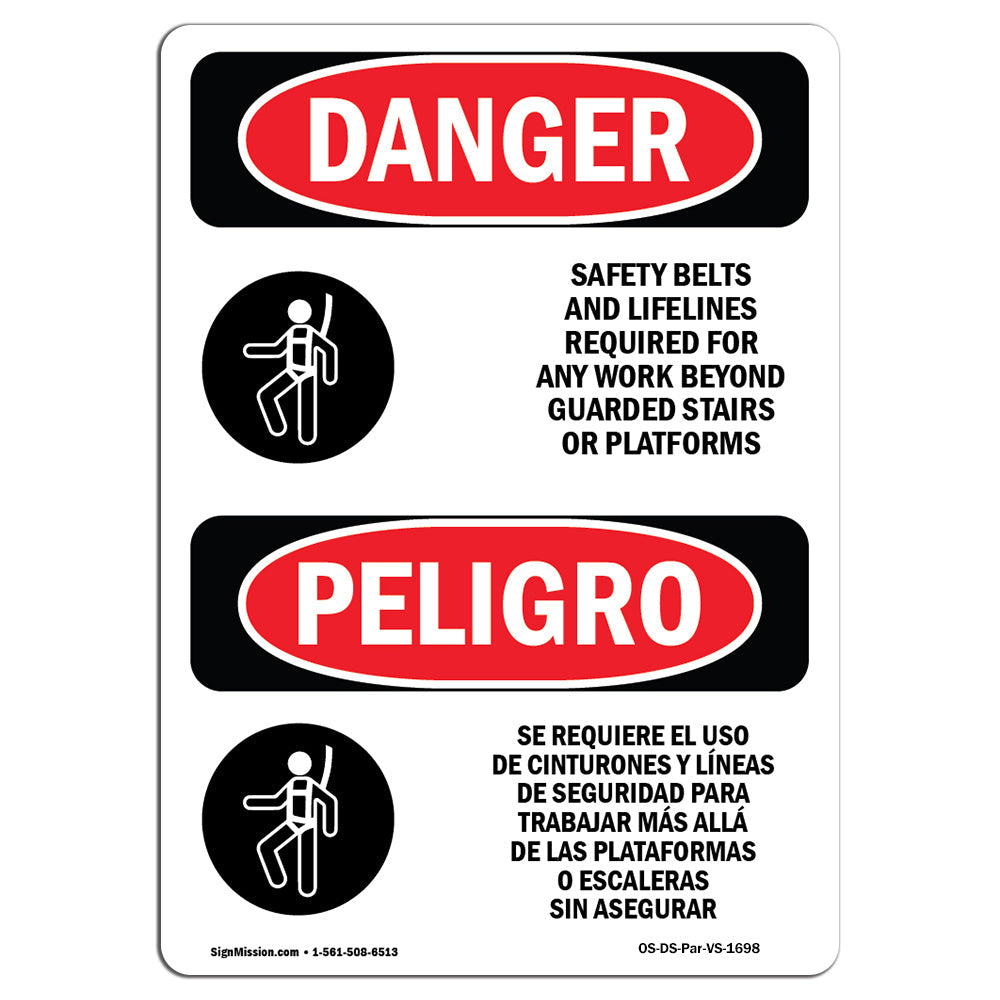 Safety Belts And Lifelines Required