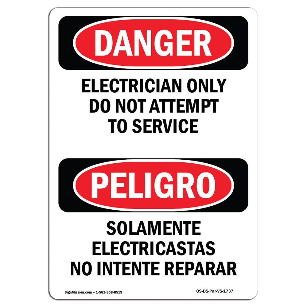 Electrician Only Do Not Attempt To Service