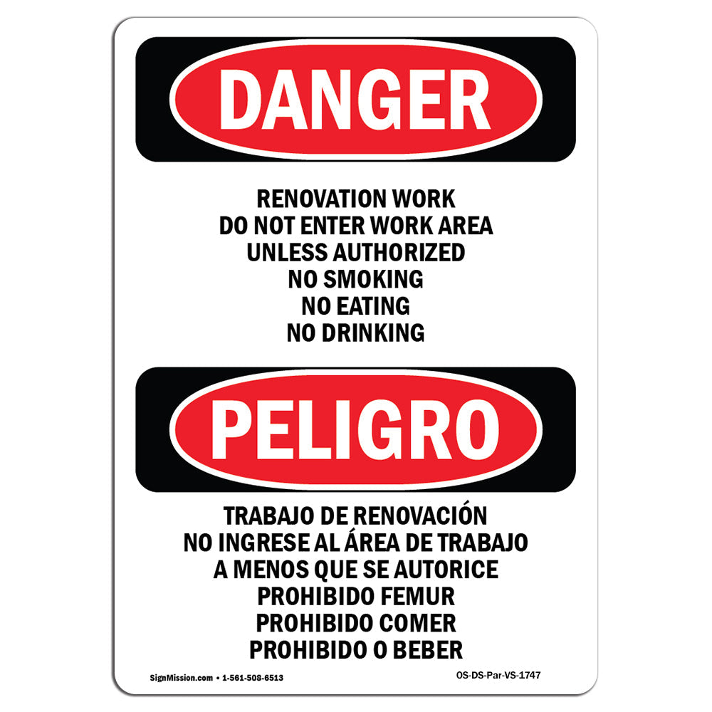 Renovation Work Do Not Enter Work Area