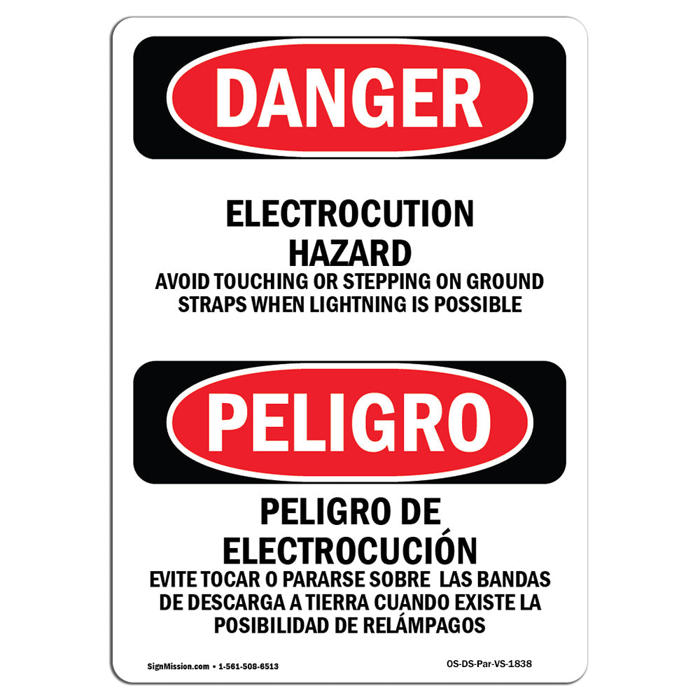 Electrocution Hazard Avoid Touching