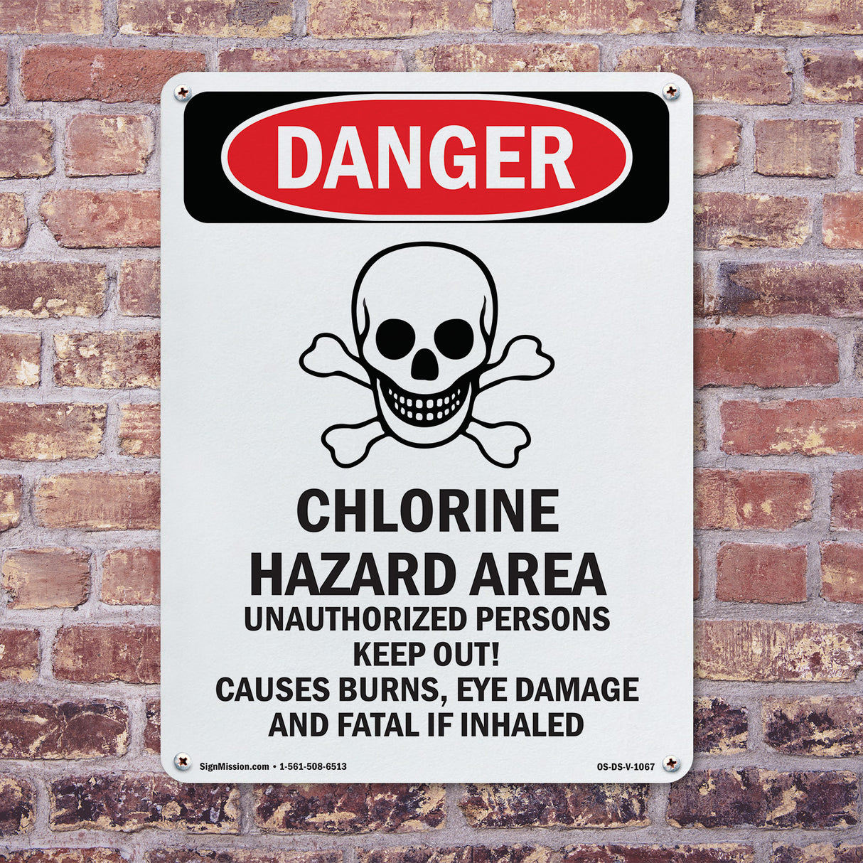 Chlorine Hazard Area