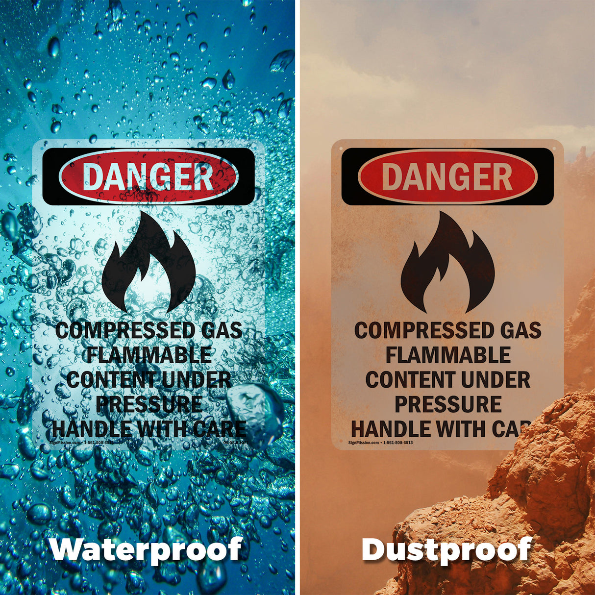 Compressed Gas Flammable Content