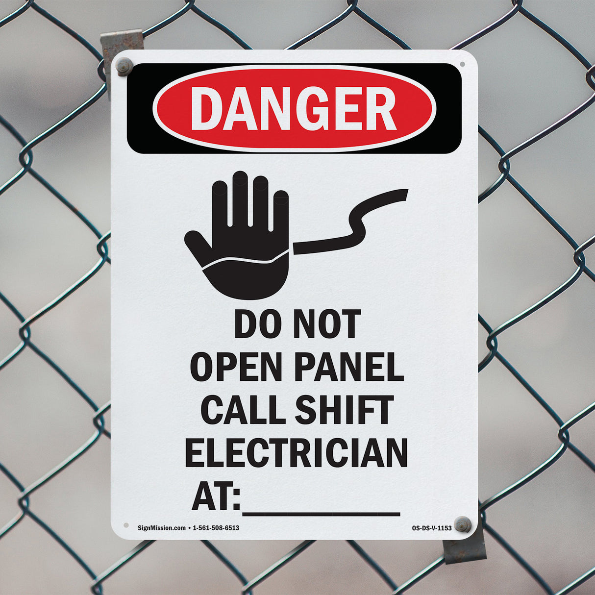 Do Not Open Panel Call Shift Electrician