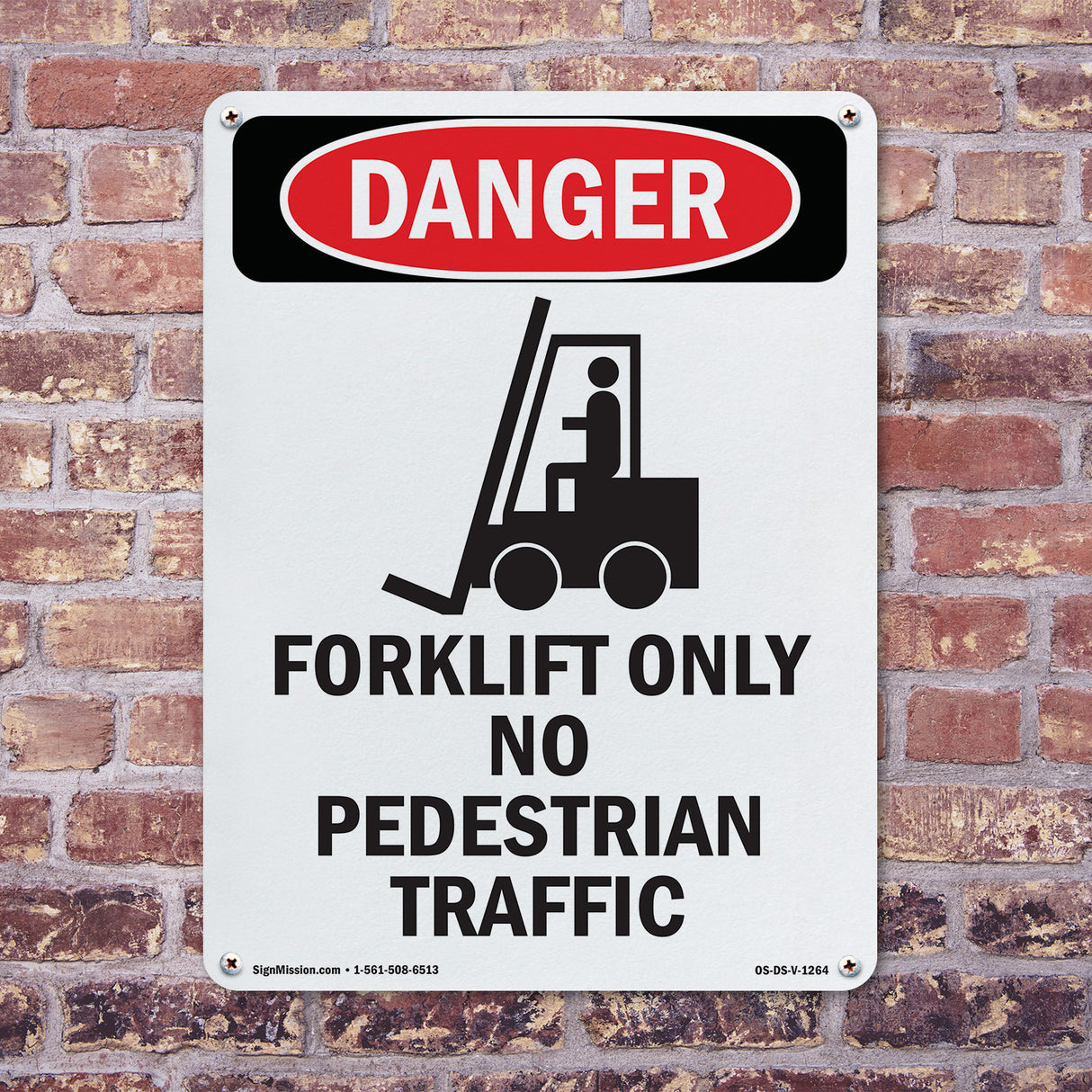 Forklift Only No Pedestrian Traffic