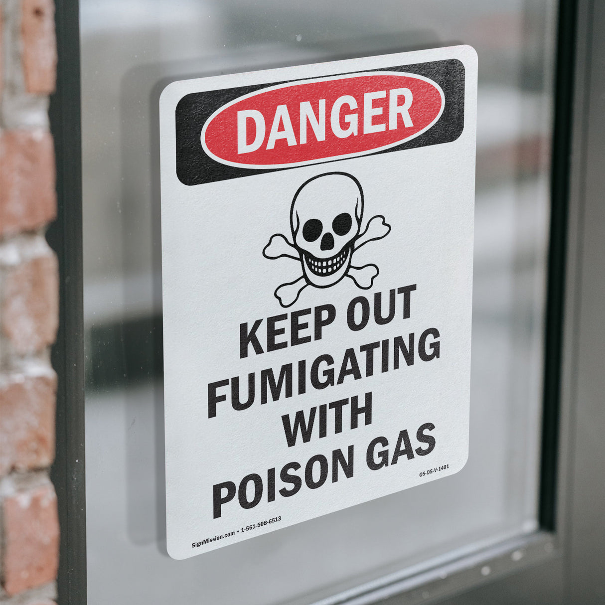 Keep Out Fumigating With Poison Gas