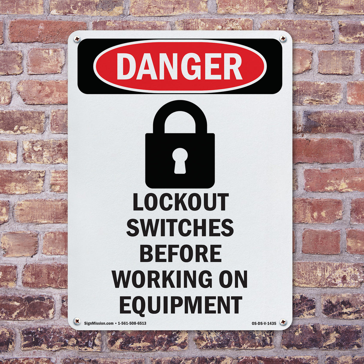 Lockout Switches Before Working On Equipment