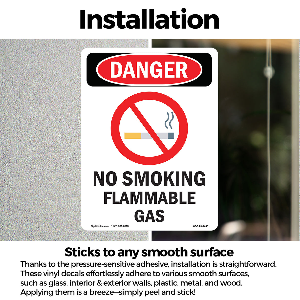 No Smoking Flammable Gas