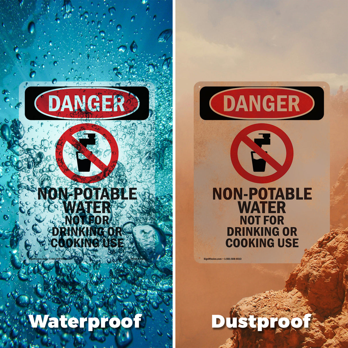 Non-Potable Water Not For Drinking Cooking
