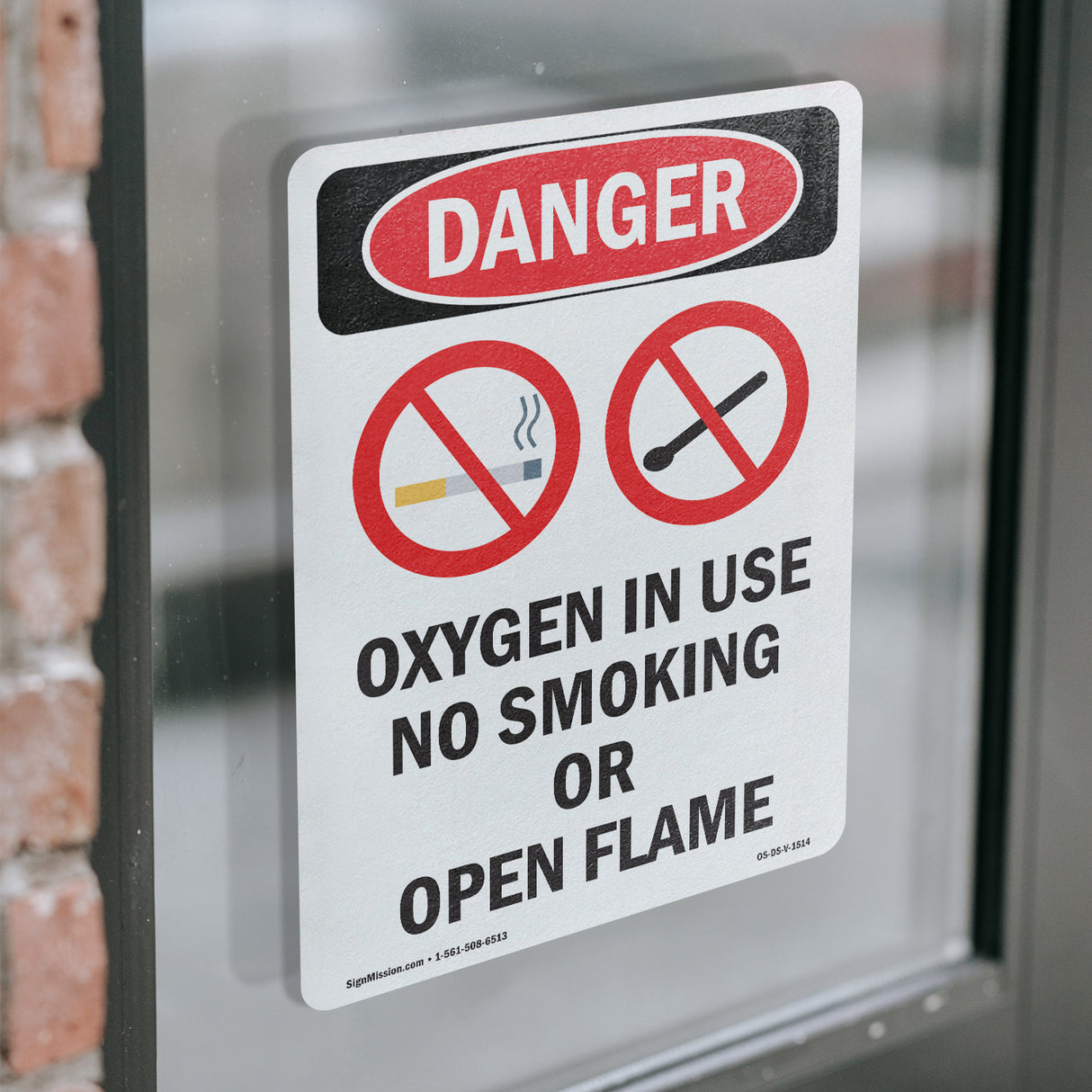 Oxygen In Use No Smoking Or Open Flame