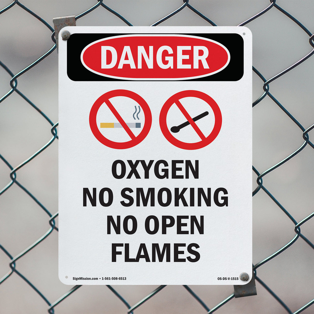 Oxygen No Smoking No Open Flames