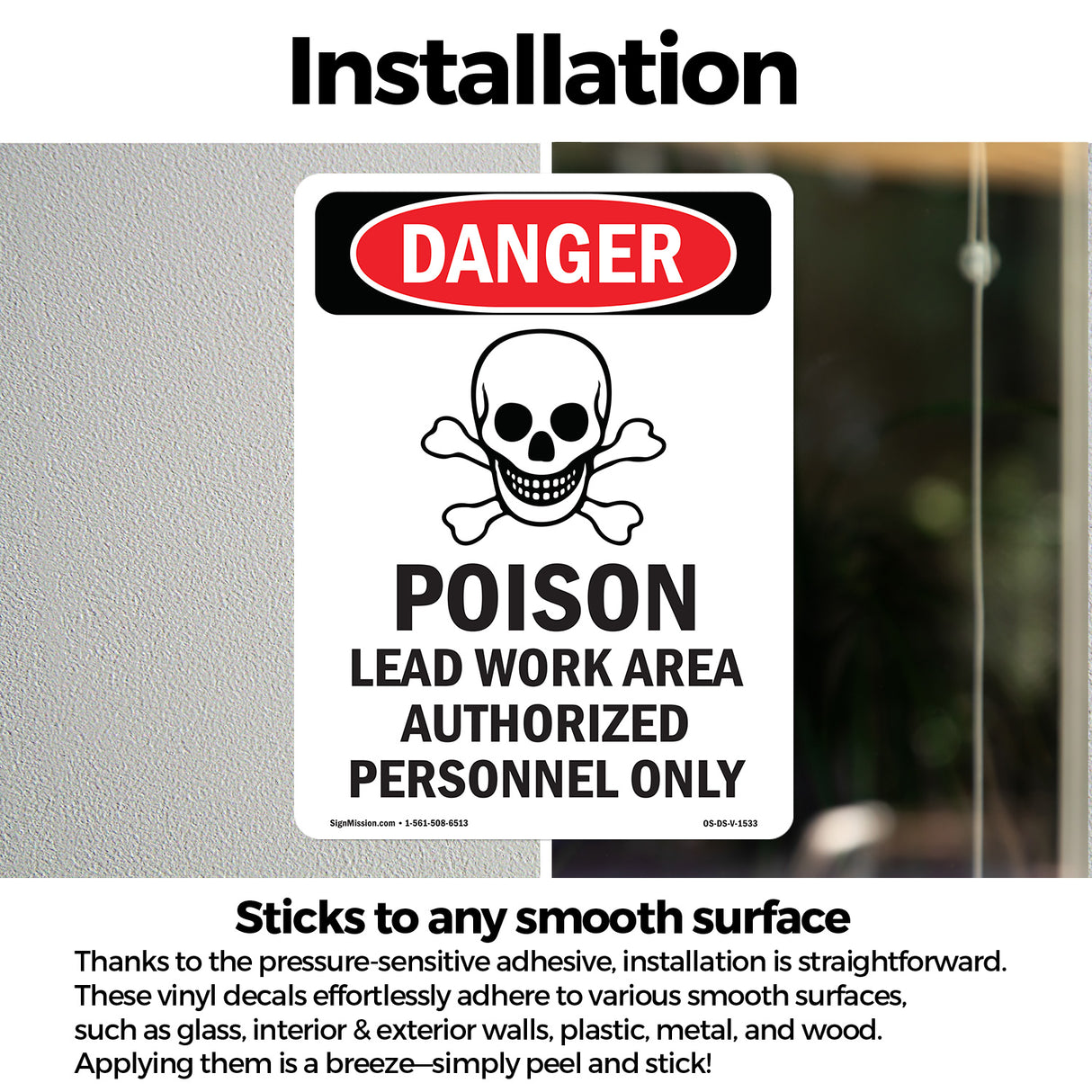Poison Lead Work Area Authorized Only