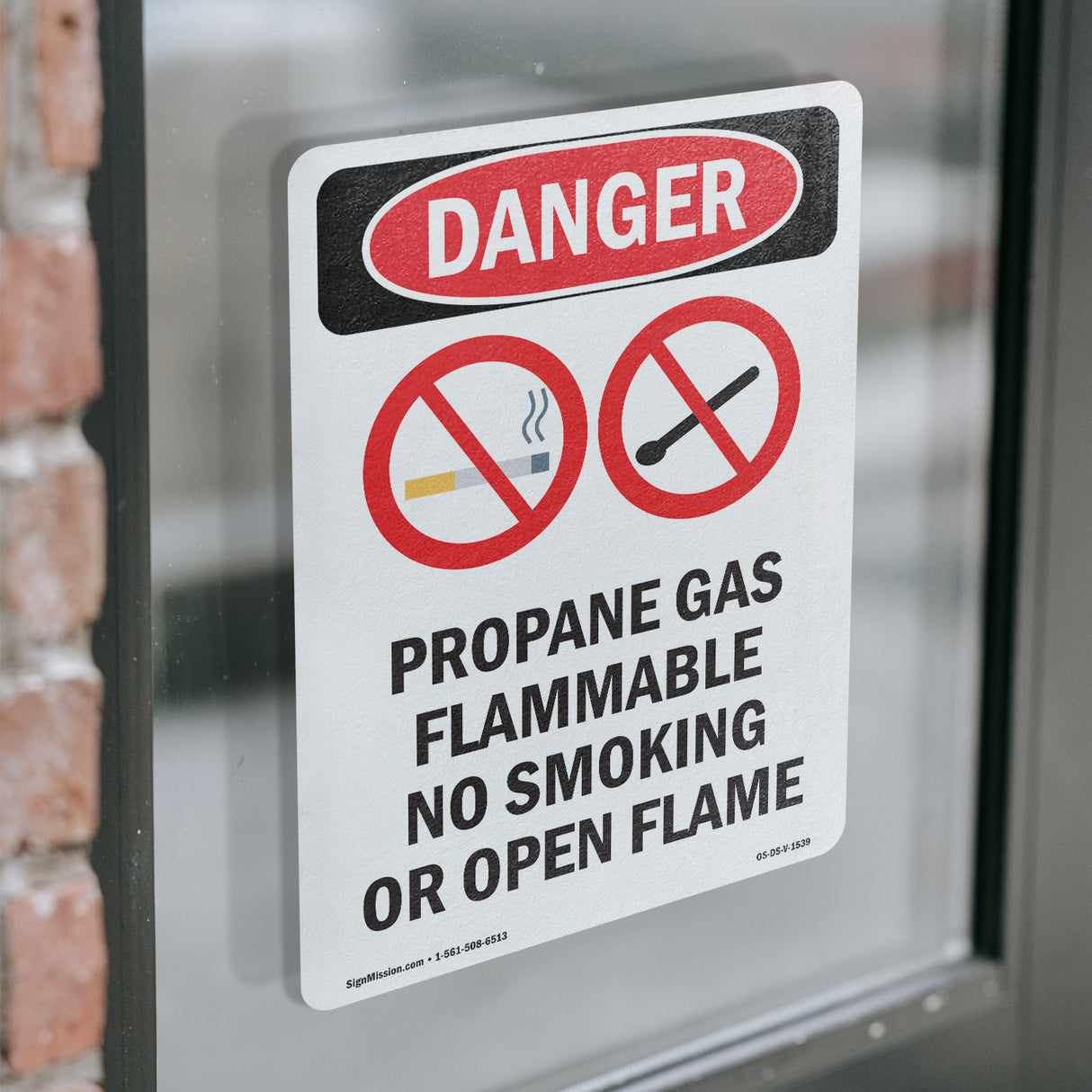 Propane Gas Flammable No Smoking