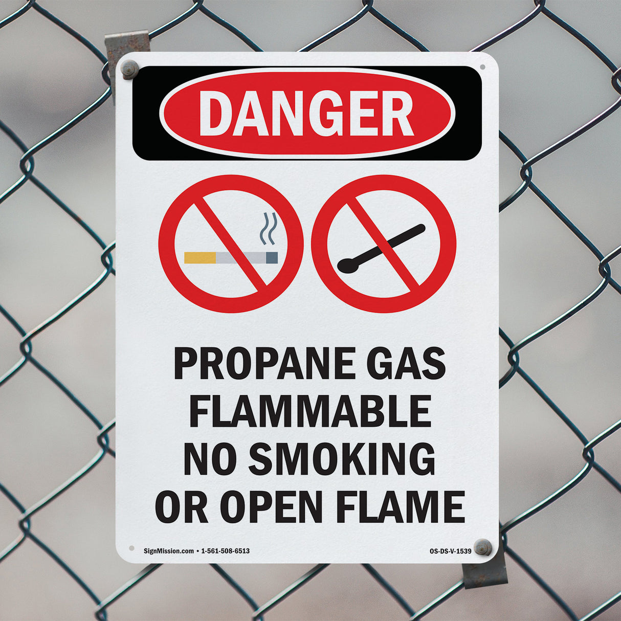 Propane Gas Flammable No Smoking