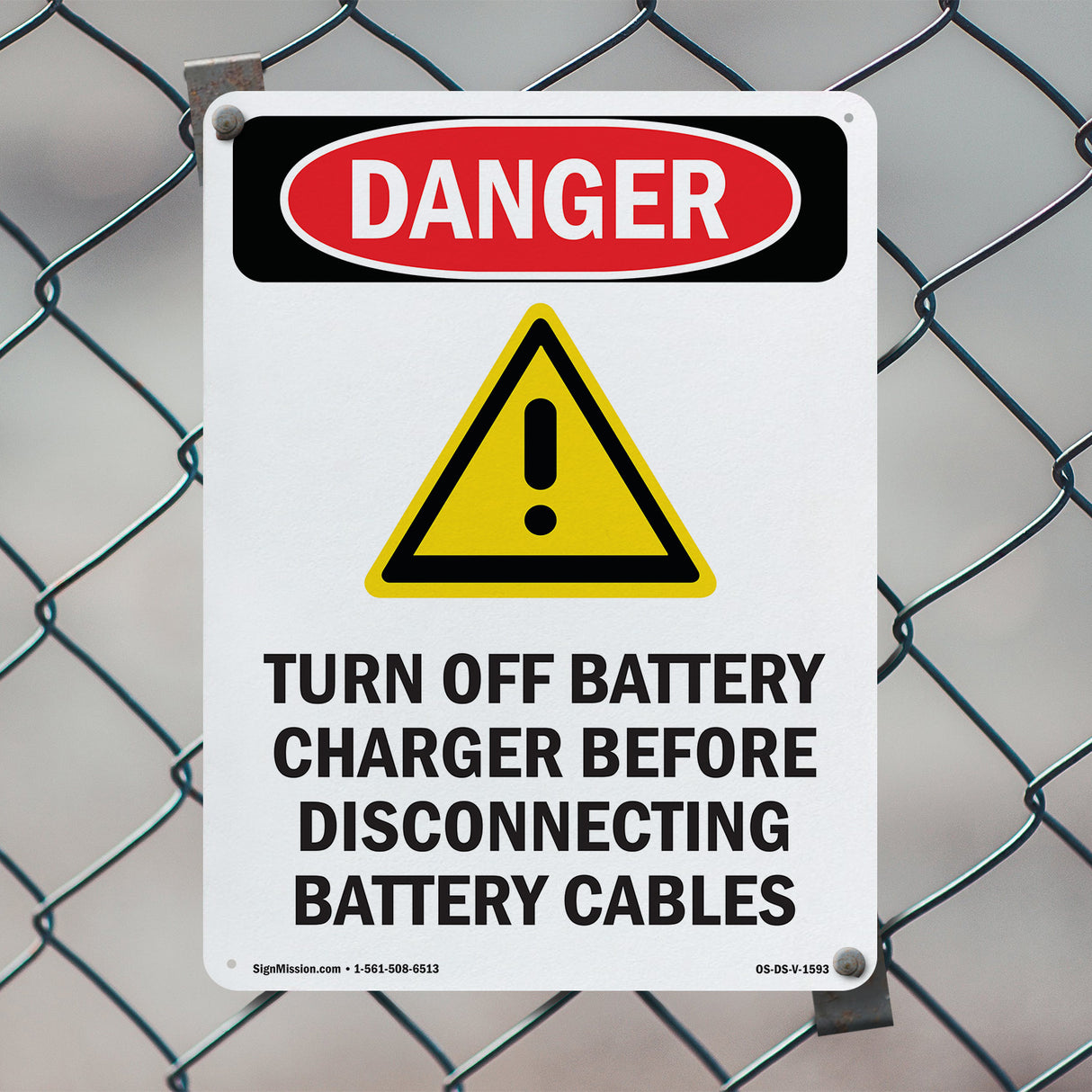 Turn Off Charger Before Disconnecting Cables