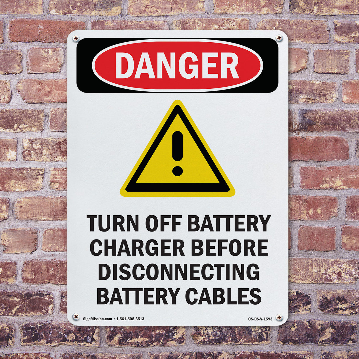 Turn Off Charger Before Disconnecting Cables