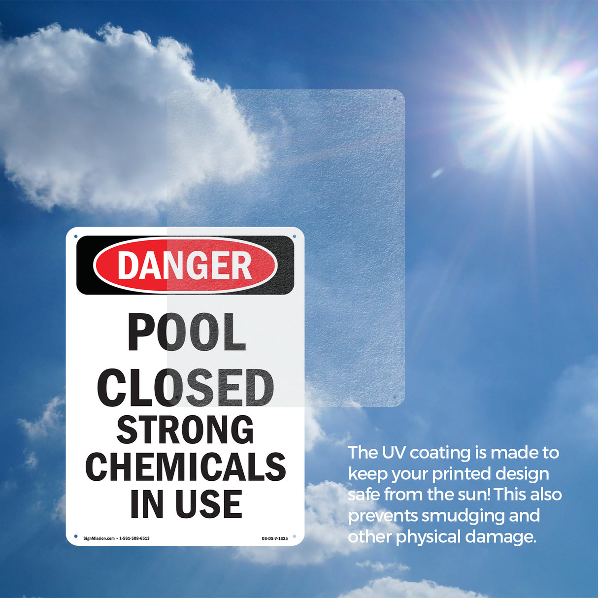 Pool Closed Strong Chemicals In Use
