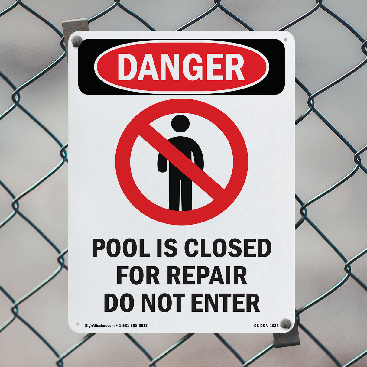 Pool Is Closed For Repair Do Not Enter