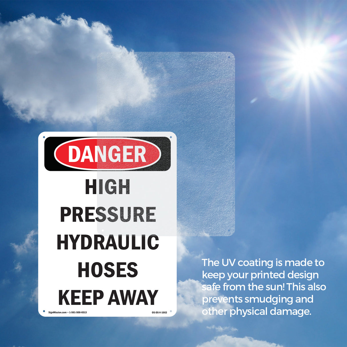 High Pressure Hydraulic Hoses Keep Away