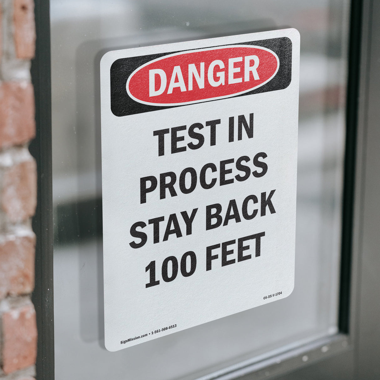 Test In Process Stay Back 100 Feet