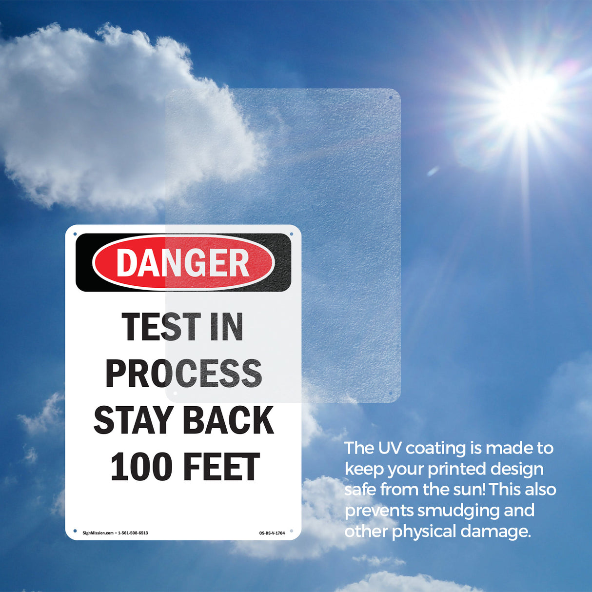 Test In Process Stay Back 100 Feet