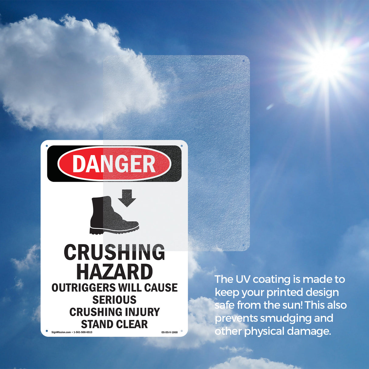 Crushing Hazard Outriggers Stand Clear