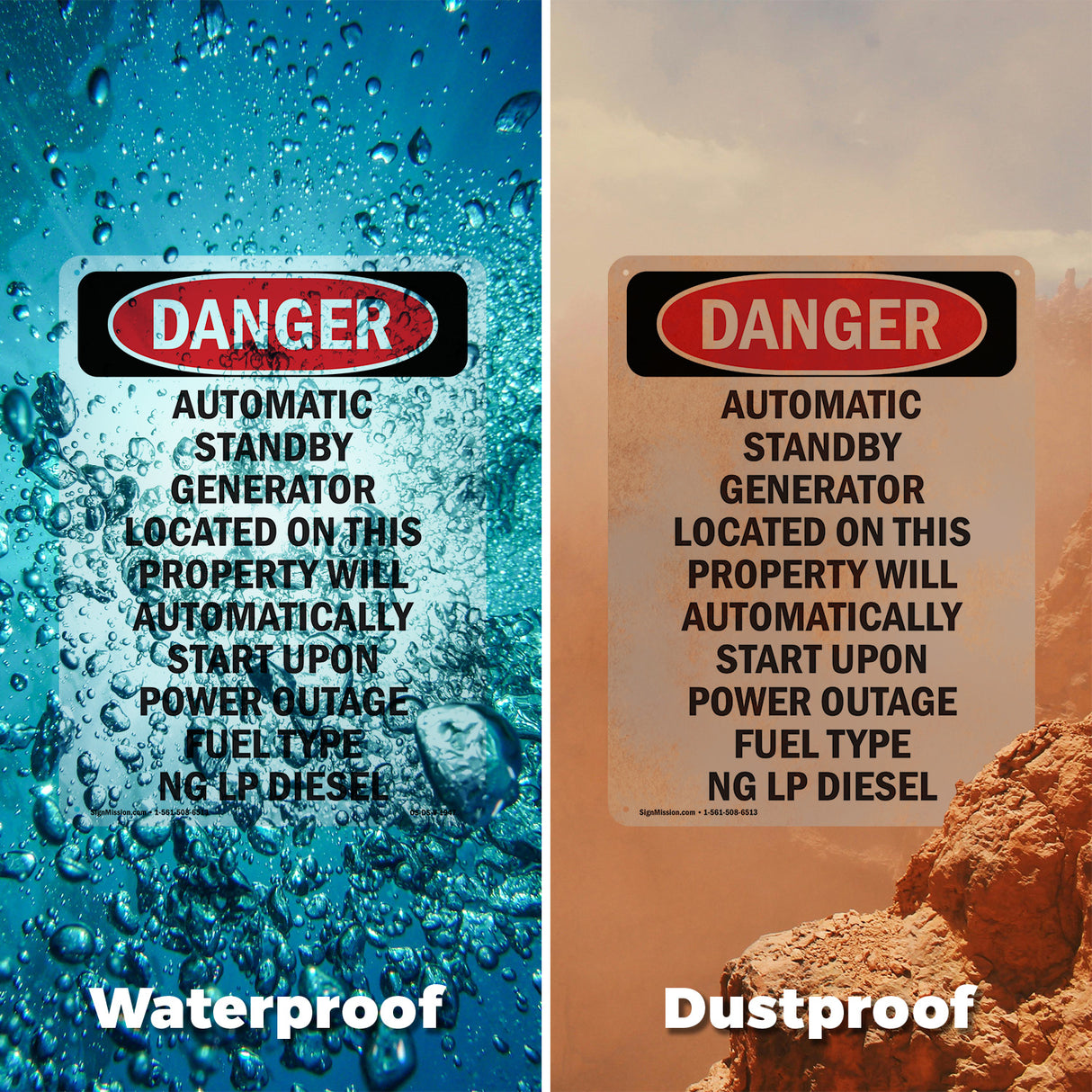 Automatic Standby Generator Located On This