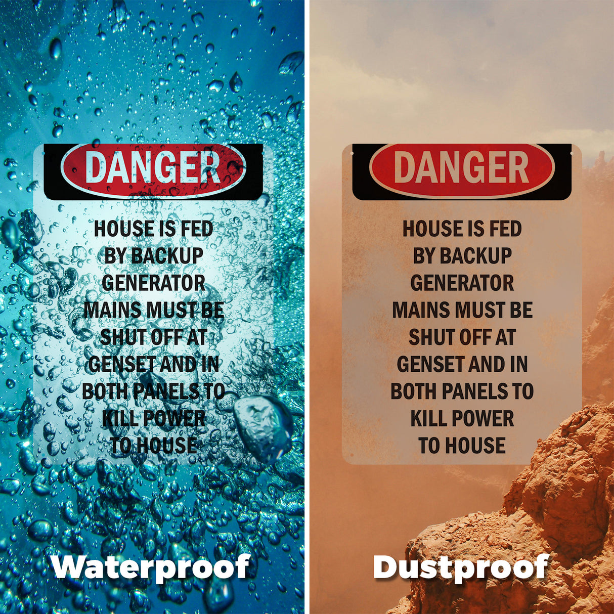 House Is Fed By Backup Generator Mains Must