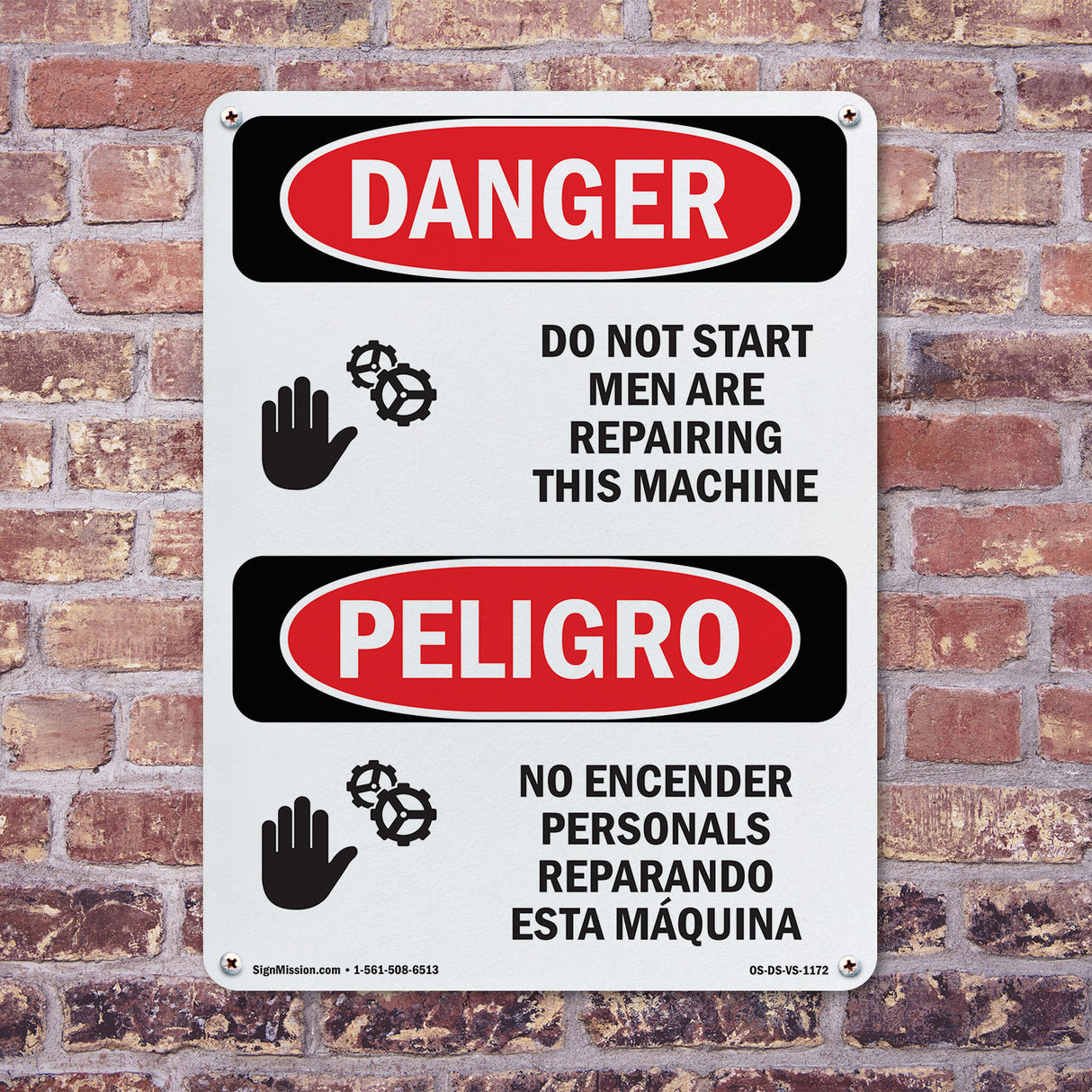 Do Not Start Men Are Repairing This Machine