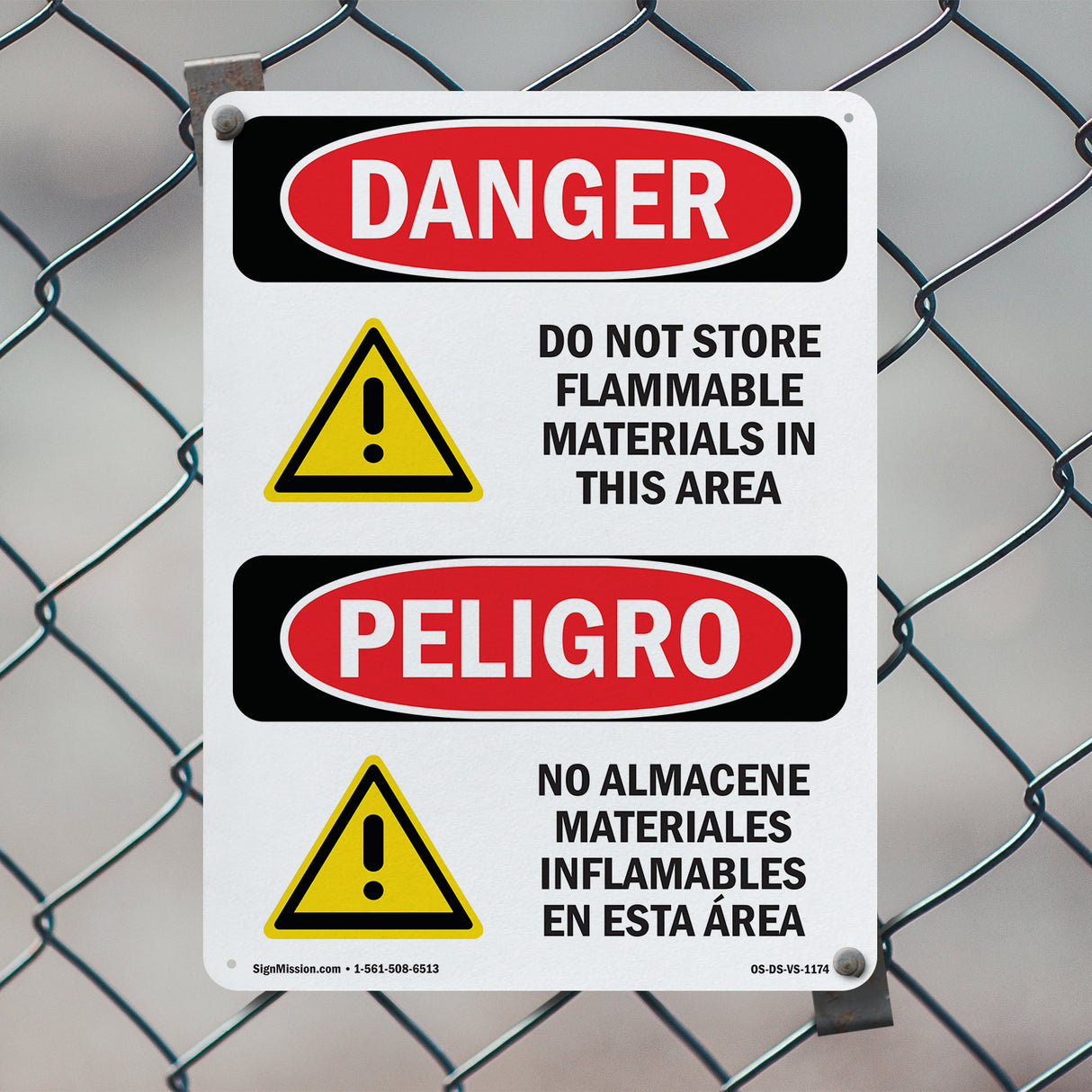 Do Not Store Flammable Materials