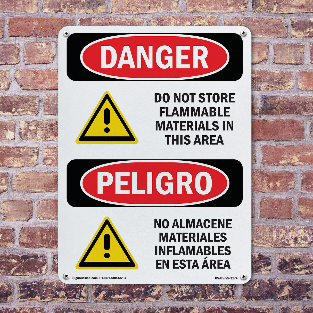 Do Not Store Flammable Materials