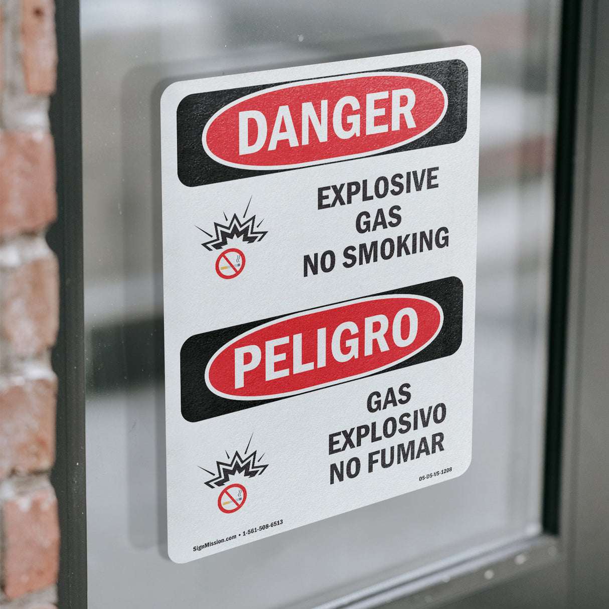 Explosive Gas No Smoking Spanish