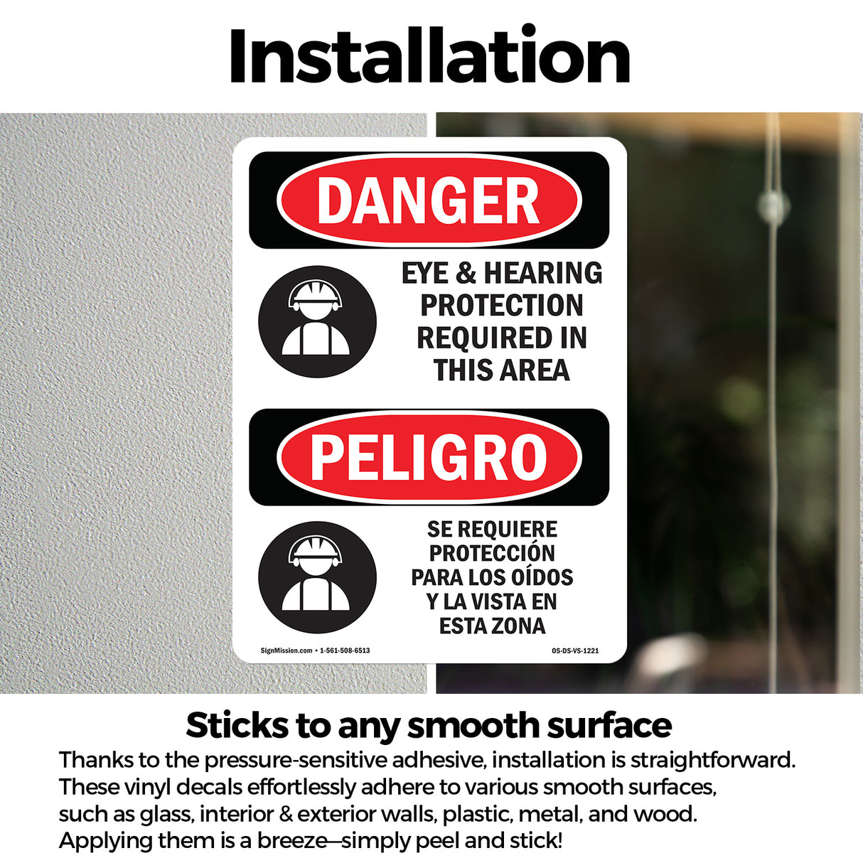 Eye And Hearing Protection Required