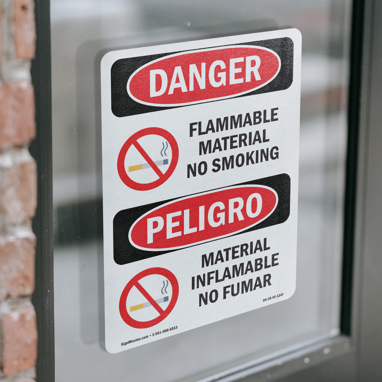 Flammable Material No Smoking